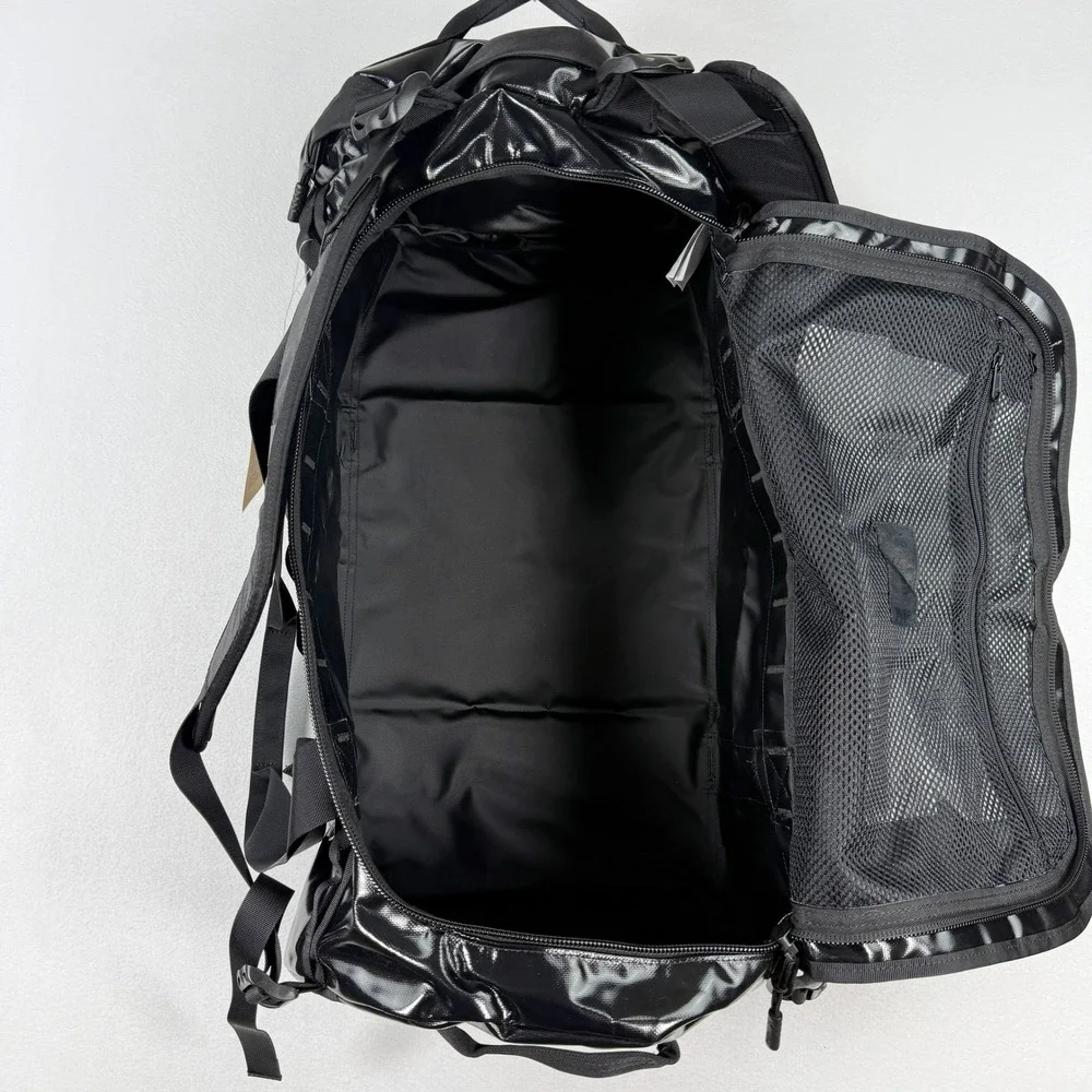 The North Face Base Camp Duffel 71L Size M Patent TNF Black Special Edition- New